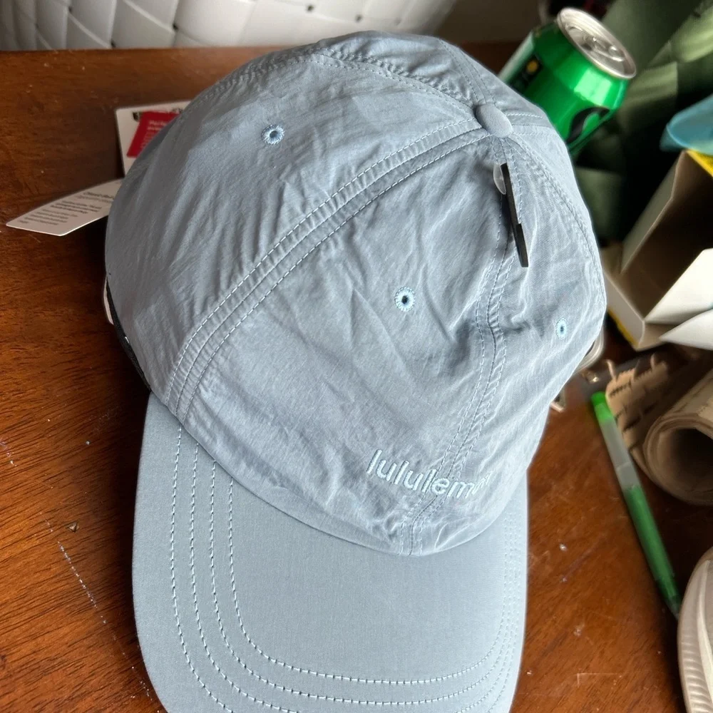 lululemon Classic Ball Cap L/XL Light Blue Adjustable Running Hat NWT